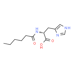 ChemSpider 2D Image | N-Hexanoyl-D-histidine | C12H19N3O3