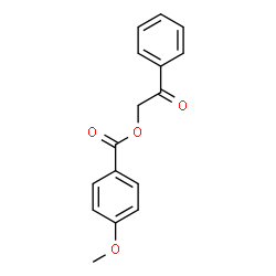 ChemSpider 2D Image | 2-Oxo-2-phenylethyl 4-methoxybenzoate | C16H14O4