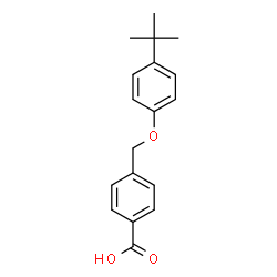 ChemSpider 2D Image | 4-(4-tert-butylphenoxymethyl)benzoic acid | C18H20O3