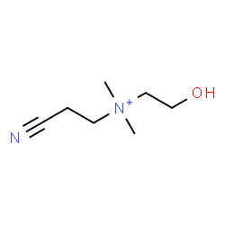 ChemSpider 2D Image | 2-Cyano-N-(2-hydroxyethyl)-N,N-dimethylethanaminium | C7H15N2O