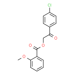 ChemSpider 2D Image | 2-(4-Chlorophenyl)-2-oxoethyl 2-methoxybenzoate | C16H13ClO4