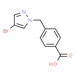 ChemSpider 2D Image | 4-[(4-Bromopyrazol-1-yl)methyl]benzoic acid | C11H9BrN2O2