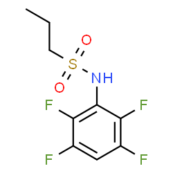 ChemSpider 2D Image | N-(2,3,5,6-Tetrafluorophenyl)-1-propanesulfonamide | C9H9F4NO2S