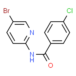 ChemSpider 2D Image | N-(5-Bromo-2-pyridinyl)-4-chlorobenzamide | C12H8BrClN2O