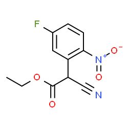 ChemSpider 2D Image | Ethyl cyano(5-fluoro-2-nitrophenyl)acetate | C11H9FN2O4
