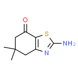 ChemSpider 2D Image | 2-amino-5,5-dimethyl-4,5,6-trihydrobenzothiazol-7-one | C9H12N2OS