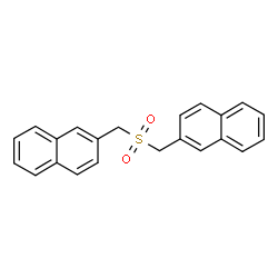 ChemSpider 2D Image | Bis[2-naphthylmethyl]sulfone | C22H18O2S