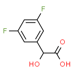 ChemSpider 2D Image | 3,5-Difluoromandelic acid | C8H6F2O3