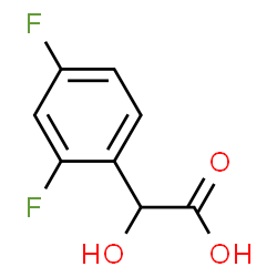 ChemSpider 2D Image | (2,4-Difluorophenyl)(hydroxy)acetic acid | C8H6F2O3