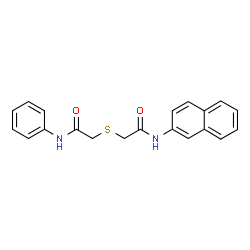 ChemSpider 2D Image | 2-[(2-Anilino-2-oxoethyl)sulfanyl]-N-(2-naphthyl)acetamide | C20H18N2O2S