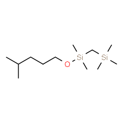 ChemSpider 2D Image | ({Dimethyl[(4-methylpentyl)oxy]silyl}methyl)(trimethyl)silane | C12H30OSi2