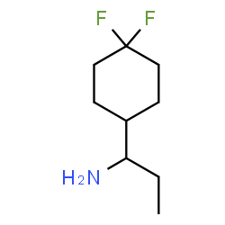 ChemSpider 2D Image | 1-(4,4-Difluorocyclohexyl)-1-propanamine | C9H17F2N