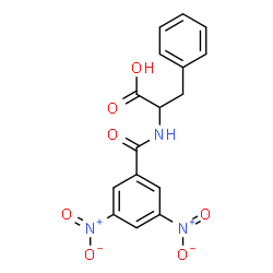 ChemSpider 2D Image | N-(3,5-Dinitrobenzoyl)phenylalanine | C16H13N3O7