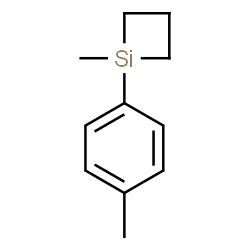 ChemSpider 2D Image | 1-Methyl-1-(4-methylphenyl)siletane | C11H16Si
