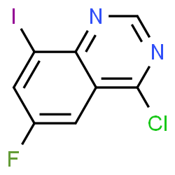 ChemSpider 2D Image | 4-Chloro-6-fluoro-8-iodoquinazoline | C8H3ClFIN2