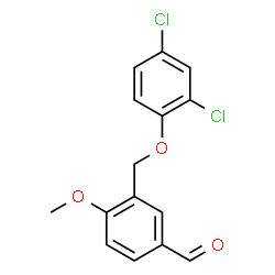ChemSpider 2D Image | 3-(2,4-dichlorophenoxymethyl)-4-methoxybenzaldehyde | C15H12Cl2O3
