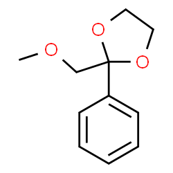 ChemSpider 2D Image | 2-(Methoxymethyl)-2-phenyl-1,3-dioxolane | C11H14O3
