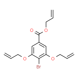ChemSpider 2D Image | Allyl 3,5-bis(allyloxy)-4-bromobenzoate | C16H17BrO4