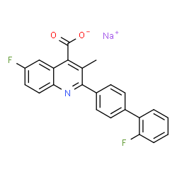 ChemSpider 2D Image | brequinar sodium | C23H14F2NNaO2