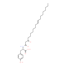 ChemSpider 2D Image | N-(3-Oxo-11-icosenoyl)-L-tyrosine | C29H45NO5