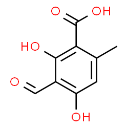 ChemSpider 2D Image | 3-Formyl-2,4-dihydroxy-6-methylbenzoic acid | C9H8O5