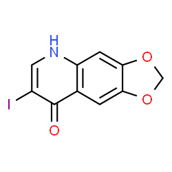 ChemSpider 2D Image | 7-Iodo[1,3]dioxolo[4,5-g]quinolin-8(5H)-one | C10H6INO3