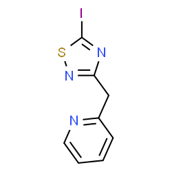 ChemSpider 2D Image | 2-[(5-Iodo-1,2,4-thiadiazol-3-yl)methyl]pyridine | C8H6IN3S