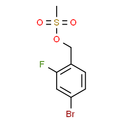 ChemSpider 2D Image | 4-Bromo-2-fluorobenzyl methanesulfonate | C8H8BrFO3S