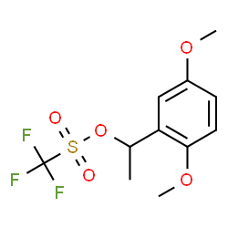 ChemSpider 2D Image | 1-(2,5-Dimethoxyphenyl)ethyl trifluoromethanesulfonate | C11H13F3O5S