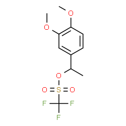 ChemSpider 2D Image | 1-(3,4-Dimethoxyphenyl)ethyl trifluoromethanesulfonate | C11H13F3O5S