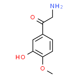 ChemSpider 2D Image | 2-Amino-1-(3-hydroxy-4-methoxyphenyl)ethanone | C9H11NO3
