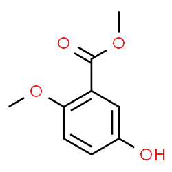 ChemSpider 2D Image | Methyl 5-hydroxy-2-methoxybenzoate | C9H10O4
