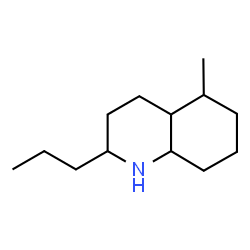 ChemSpider 2D Image | 5-Methyl-2-propyldecahydroquinoline | C13H25N
