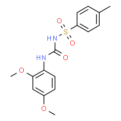ChemSpider 2D Image | 3-(2,4-dimethoxyphenyl)-1-(4-methylbenzenesulfonyl)urea | C16H18N2O5S
