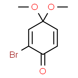ChemSpider 2D Image | 2-Bromo-4,4-dimethoxy-2,5-cyclohexadien-1-one | C8H9BrO3