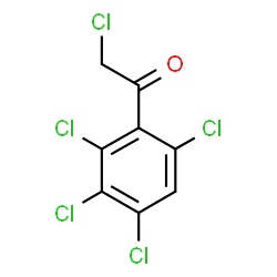 ChemSpider 2D Image | 2-Chloro-1-(2,3,4,6-tetrachlorophenyl)ethanone | C8H3Cl5O