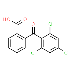 ChemSpider 2D Image | 2-(2,4,6-Trichlorobenzoyl)benzoic acid | C14H7Cl3O3