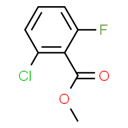 ChemSpider 2D Image | Methyl 2-chloro-6-fluorobenzoate | C8H6ClFO2