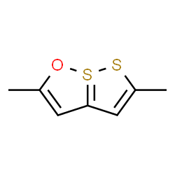 ChemSpider 2D Image | 2,5-Dimethyl-7lambda~4~-[1,2]dithiolo[1,5-b][1,2]oxathiole | C7H8OS2