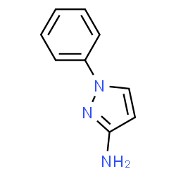 ChemSpider 2D Image | 1-Phenyl-3-aminopyrazole | C9H9N3