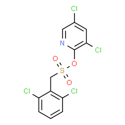 ChemSpider 2D Image | 3,5-Dichloro-2-pyridyl 2,6-dichloro-.alpha.-toluenesulfonate | C12H7Cl4NO3S