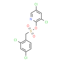 ChemSpider 2D Image | 3,5-Dichloro-2-pyridyl 2,4-dichloro-.alpha.-toluenesulfonate | C12H7Cl4NO3S