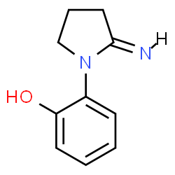 ChemSpider 2D Image | 2-[(2E)-2-Imino-1-pyrrolidinyl]phenol | C10H12N2O