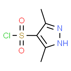 ChemSpider 2D Image | 3,5-Dimethyl-1H-pyrazole-4-sulfonyl chloride | C5H7ClN2O2S
