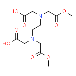 ChemSpider 2D Image | 2,2'-{1,2-Ethanediylbis[(2-methoxy-2-oxoethyl)imino]}diacetic acid | C12H20N2O8