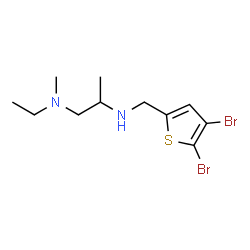 ChemSpider 2D Image | N~2~-[(4,5-Dibromo-2-thienyl)methyl]-N~1~-ethyl-N~1~-methyl-1,2-propanediamine | C11H18Br2N2S