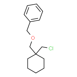 ChemSpider 2D Image | ({[1-(Chloromethyl)cyclohexyl]methoxy}methyl)benzene | C15H21ClO