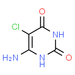 ChemSpider 2D Image | 6-Amino-5-chloro-2,4(1H,3H)-pyrimidinedione | C4H4ClN3O2