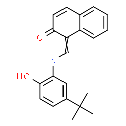 ChemSpider 2D Image | 1-({[2-Hydroxy-5-(2-methyl-2-propanyl)phenyl]amino}methylene)-2(1H)-naphthalenone | C21H21NO2