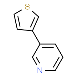 ChemSpider 2D Image | 3-(3-Thienyl)pyridine | C9H7NS